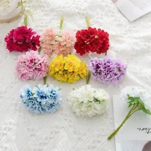 18pcs Artificial Flowers Bouquet Decorations Handmade Wreath Gifts Fake Plants