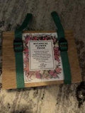 The Garden Club Wood Portable Flower Press with Canvas Straps Hiking Camping