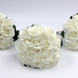 Wedding Bouquet White Ivory, Rose bridesmaids Bouquets, Artificial Wedding Flowers, Rose Bridal Bouquet, Artificial  Wedding bouquet Bride