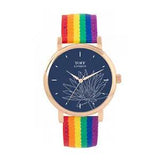 Toff London TLWS-70062 Ladies Grey Water Lilies Flower Watch