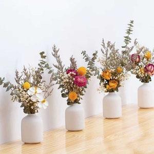 6 style small bouquet with vase??dried flowers bouquet??flowers for ceramic vase??flowers arrangement??home decoration??wedding decor