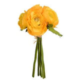 Vickerman 9" Mini Yellow Ranunculus Spray 3/Pk - FA186601