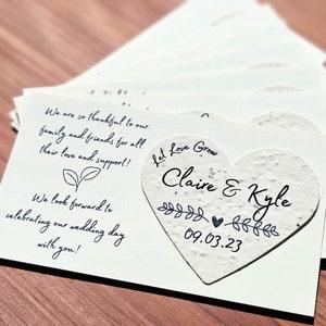 Bulk Seed Heart Wedding Favor Plantable Wedding Favor Seed Wedding Seed Party Favor Seed Wedding Party Favor Custom Seed Paper Favor Wedding