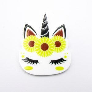 Sunflower Unicorn Resin Needle Minder