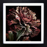 Carnation Flower Abstract Art Framed Wall Art Poster Print Picture Large