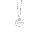 Silver Eguzkilore necklace for moms, Basque Sunflower Circle Pendant, Basque Ama Jewelry, gift for Mother's day, Gift Chain include