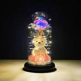 Galaxy Rose, Automatic Color Change Light String on the Crystal Rose,Infinity Ro