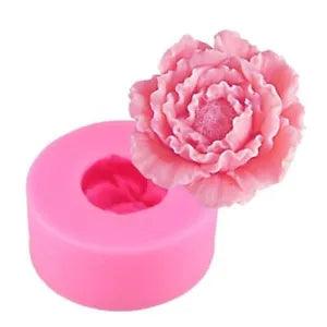 Flower Silicone Mold - 3d Peony Soap Molds Candle Molds Peonies Diy Clay Mould
