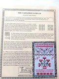 Threads Through Time Small Carnation Sampler Cross Stitch Pattern 5.75 x 9.25"