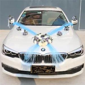 1 Set Luxury Artificial Flower Decoration Wedding Car D???cor Silk Fake Rose Peony
