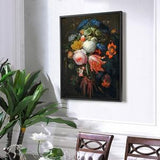 Jan Van Huysum,A Hanging Bouquet Of Flowers,Rose Still Life,Canvas Print,Canvas Art,Canvas Wall Art,Large Wall Art,Framed Wall Art,P514