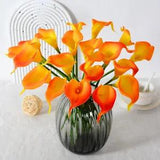 8x Artificial Fake Flower Calla Lily Stem for Wedding Hotel Office Home Decor