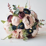 Peony Bridal Bouquet, Silk Wedding Flowers, Blush Wedding Flowers, Vintage Wedding, Rustic Wedding Shabby Chic Wedding, Bride Bridesmade