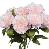 Lychee Pink Peony Bush, Artificial Peonies Flowers, Stems, Wedding Bouquet, Fake Faux Silk, Fall Flowers, Wreath Supplies, Paeoniaceae