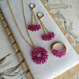 Earrings Beaded  14K Real Gold Plated | Bead fine jewelry | Seed Bead | Crystal beads | An excellent gift for her (4526)
