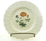 Copeland Spode Fernleigh Ranunculus Luncheon Plate Embossed Flower A Ball 2/2863