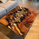 Floral Art Resin | Flowers in River Resin | Coffe Table | Wall Art | 80cm X 64cm | 31.5