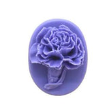 Soap Mold Craft Carnation Flower Silicone Soap Making Mould Candle Handmade Mold