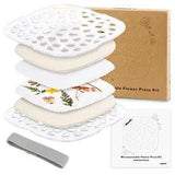 Aboofx Microwave Flower Press, Quickly Flower Pressing Kit, 6.3 x 6.3 inches