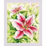 Riolis counted cross stitch kit "Lilies", 40x50cm, DIY
