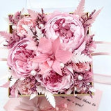 Mother??s Day gifts top flowers box Preserved roses preserved peonies Christmas birthday 5.1?¡Àx5.1?¡À   Valentine??s Day gift