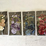 Graphic 45 Rose Bouquet Collection, 15 pcs ea pkg, Sold in 4 colors, paper flowers for scrapbooking, card making, mixed media, embellishment