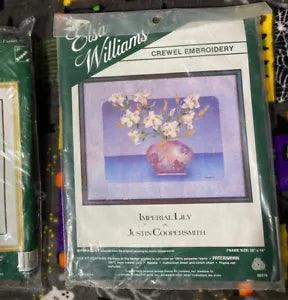 Elsa Williams Crewel Embroidery Kit Imperial Lily by Justin Coopersmith Lillies