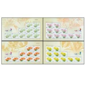 China 2003-4 Lily Flower Plant Stamp Mini-pane
