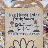 Eat the Rainbow | Edible Flower Seeds | 100 Seeds | Wee Flower Eater