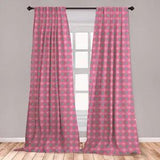 ?Floral Pattern Microfiber Curtains 2 Panel Set Living Room Bedroom in 3 Sizes
