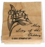 Stampin Up Rubber Stamp Flower of the Month May Lily of the Valley Mothers Day