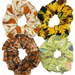 Fall hair scrunchie??s. No tug on your hair and very comfortable to wear!