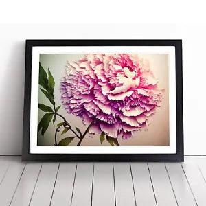 Joyous Peony Flower Framed Wall Art Poster Print Home Decor Picture Large