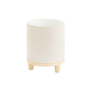Footed Ceramic Plant Pot | White Planter with Legs | Orchid Pot