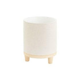 Footed Ceramic Plant Pot | White Planter with Legs | Orchid Pot