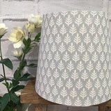 Peony and Sage table lampshade in gorgeous Vhari in Seamist linen 20 cm Empire
