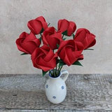 Origami red roses, 1st wedding anniversary gift for wife, paper flowers bouquet, eco friendly Valentine's Day