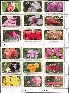 Cook Islands 2010 Flowers/Plants/Nature/Roses/Lily/Hibiscus 18v set (s5479e)