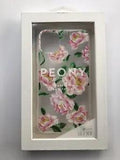 NIB MVMT iPhone 11/XR Case Clear With Pink Peony Flowers Protective Snap-On