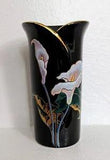 Vintage Hand Painted Table Porcelain "Calla Lily Flower" 5" Vase. Yamaji Toyo