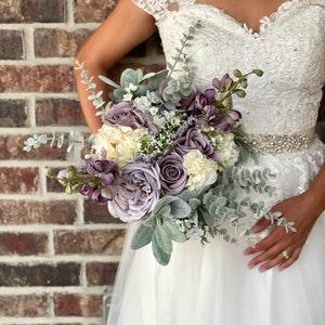 Boho purple bouquet Purple wedding Boho style bouquets