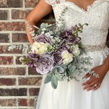 Boho purple bouquet Purple wedding Boho style bouquets