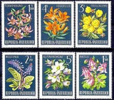 Austria 1966 Alpine Flowers Plants Lily Anemone Wulfenia Nature 6v set MNH