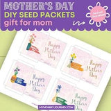 Mother's Day Seed Packets DIY Gift for Mom, Printable Flower Seed Envelopes Mother's Day Gift, Seed Packet Favors, Gifts for Mom from Kids