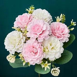 Pink Silk Peony Artificial Flowers Wedding Home Decoration Living Room...