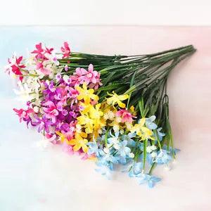 4/10pcs Artificial Silk Flowers Home New Year 2024 Decoration Outdoor Floral Art
