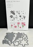 Papertrey Ink LILIES OF THE FIELD Lily Flowers Make It Market Rubber Stamps Dies