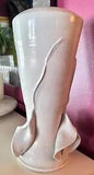 Antique R. Morton White Pottery Vase Upside Down Lilies 14.5 ???