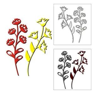 Dainty Lily Flower Plant Metal Cutting Dies Scrapbooking Card Making Craft
