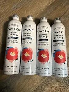 X4 Grove Co. Ultimate Dish Soap LTD ED Hope in Bloom "Peony & Freesia" 16oz EA